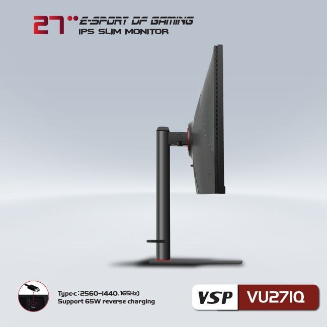 Màn hình ESPORT GAMING VSP | VU271Q |  IPS/OLED/BOE IPS | QHD 2K | USB-C TYPE-C | 165MHz | 27 inch