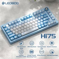 Bàn phím gaming có dây LEOBOG Hi75 (Phiên bản Xanh dương + trắng)