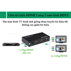 Bộ chia cổng HDMI 1 ra 2 Hỗ trợ full HD Chính hãng Ugreen 40201