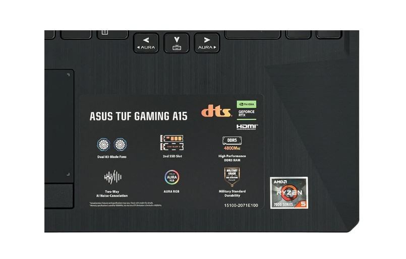 Laptop ASUS TUF Gaming FA506NC-HN031W | R5-7535HS | Ram 16GB | SSD 1TB | VGA RTX3050 4GB | 15.6 inch FHD | Win11