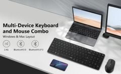 Combo bàn phím chuột không dây RAPOO 9050M Multi-mode