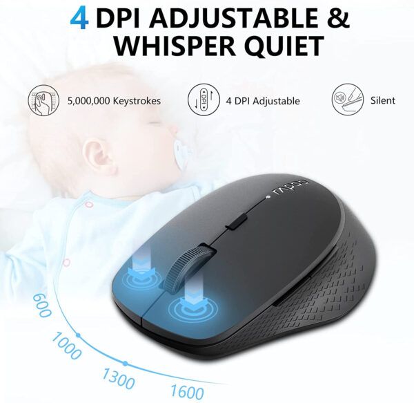 Combo bàn phím chuột không dây RAPOO 9050M Multi-mode