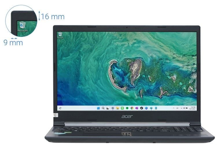 Laptop Acer Gaming Aspire 7 A715-42G-R05G | R5-5500U | Ram 8GB | SSD 512GB | VGA GTX 1650 4GB | 15.6 inch FHD | Win11