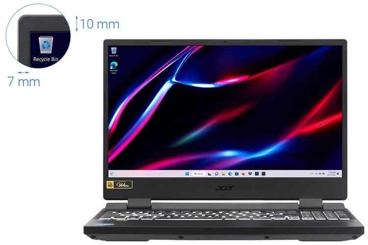 Laptop Gaming Acer Nitro 5 Tiger AN515-58-52SP |  i5-12500H | Ram 8GB | SSD 512GB | VGA RTX 3050 | Ram 4GB | 15.6 inch  FHD