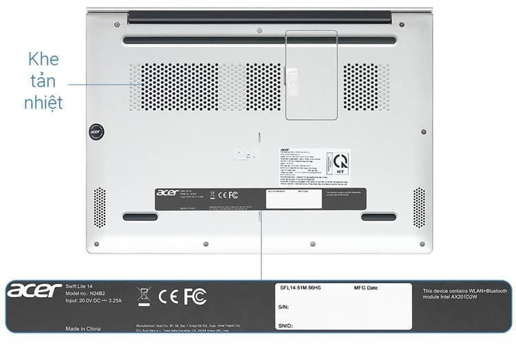 Laptop Acer Swift Lite 14 AI SFL14 51M 56HS | Ultra 5 125U | Ram 16GB | SSD 512GB | 14 inch | Win11