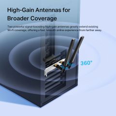 Card wifi Bluetooth Archer TX55E AX3000 Wi-Fi 6 Bluetooth 5.2 PCIe Adapter