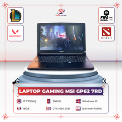 Laptop MSI Gaming GP 62 7RD | i7 7700HQ | DDR4 16GB 3200MHZ | SSD 240GB | GTX 1050 2GB | 15.6inch FHD
