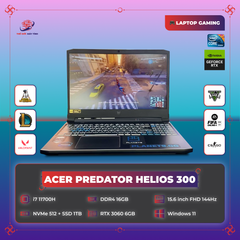 Laptop Gaming Acer Predator Helios 300 Intel Core i7 11800H | RAM 16GB | SSD 512GB + 1TB | RTX 3060 | Màn hình 15.6 inch