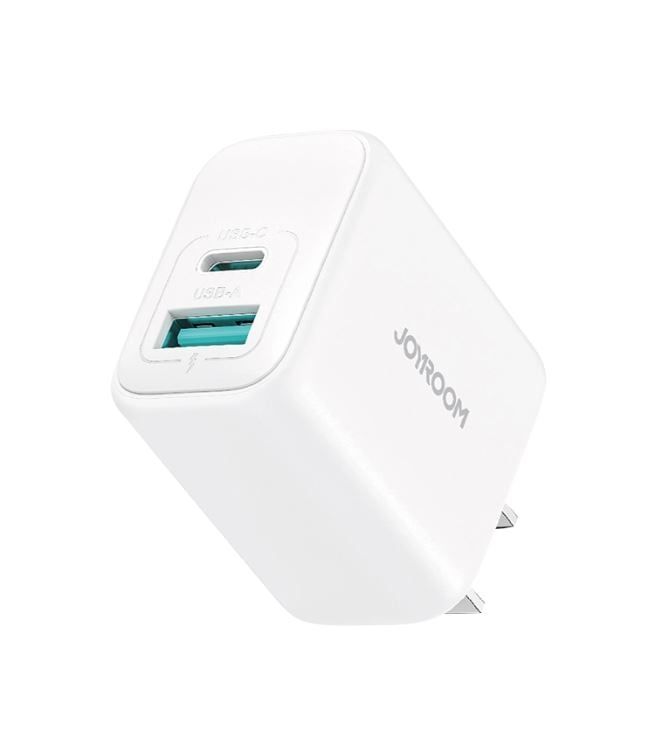 Cóc sạc Joyroom 20W TCF20 (2 cổng sạc A+C - Dẹp - Trắng - Cơ bản)