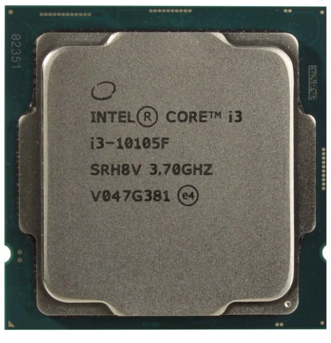 CPU Intel® Core™ i3 10105F