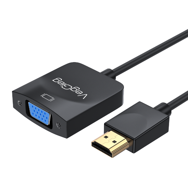 Cáp chuyển VEGGIEG HDMI ra VGA màu đen V-Z612