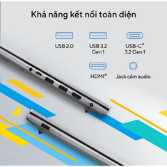 Laptop Asus Vivobook X1404ZA | i5 1235U | 16GB | 512GB | 14 inch FullHD | Bạc