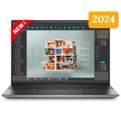 Laptop DELL Precision 5690 2024 | Ultra 7 - 165H | Ram 32GB DDR5 | SSD 1TB | RTX 2000 Ada | 16 inch UHD+ Cảm ứng