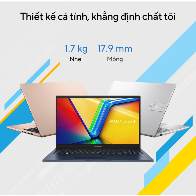 Laptop Asus Vivobook X1404ZA | i5 1235U | 16GB | 512GB | 14 inch FullHD | Bạc
