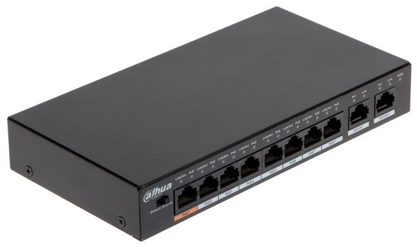 Switch POE DAHUA DH-PFS3010-8ET (8+2-100M) (DSS)