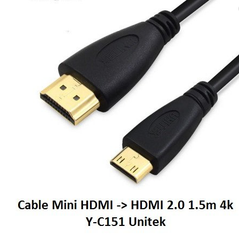 Cáp chuyển Mini HDMI ra HDMI Unitek YC151