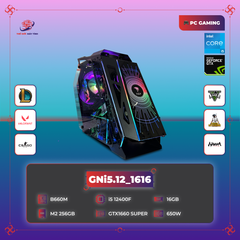 PC GAMING GNi5.12_1616 | B660M | Core i5 12400F | DDR4 16GB 3200MHz | SSD M2 NVMe 256GB |  GTX 1660 SUPER | 650W