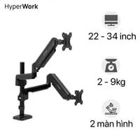 Giá đỡ màn hình đôi HyperWork P1 Dual | DPA01