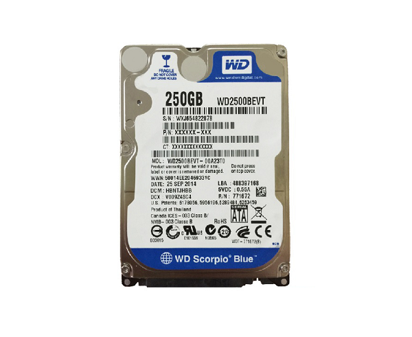 HDD Laptop WD 250GB Sata