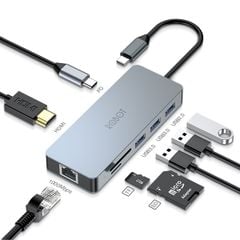 Hub USB C Adapter HT380 (8 in 1)