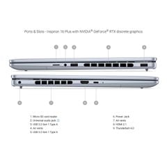 Laptop Dell Inspiron Plus 7640 | Ultra 9 185H | Ram 32GB | SSD 2TB | 16 inch FHD+ Touch | Win11 | Silver | Vỏ nhôm