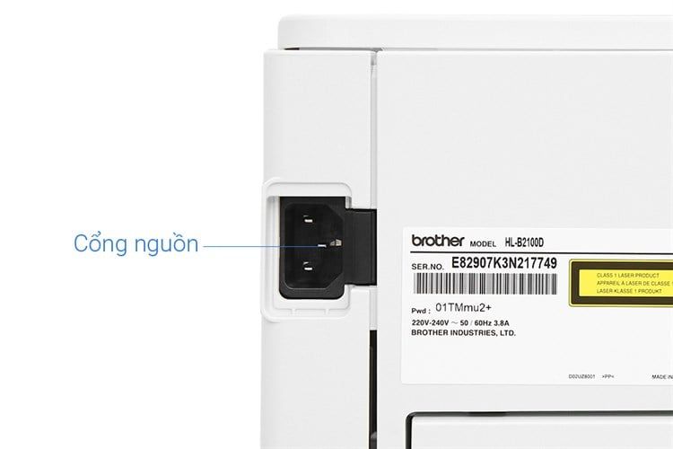 Máy in Laser đơn năng trắng đen Brother HL-B2100D