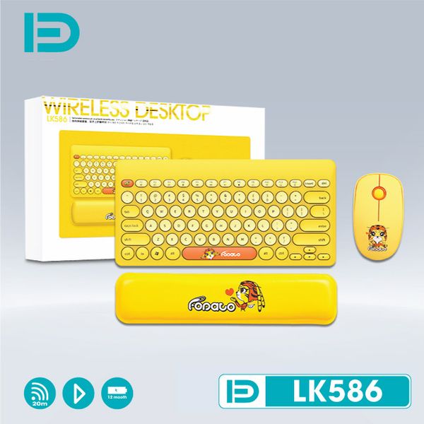 COMBO PHÍM + CHUỘT + LÓT CHUỘT + TAY ĐỆM LK586