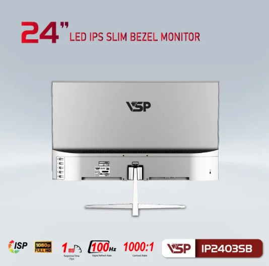 Màn hình phẳng VSP | IP2403SB | FHD IPS | 100Hz | 24 inch