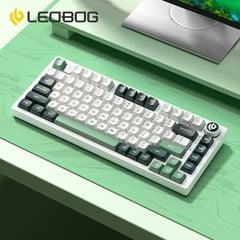 Bàn phím gaming có dây LEOBOG Hi75 (Phiên bản Xanh lá đậm + trắng + xanh lá)