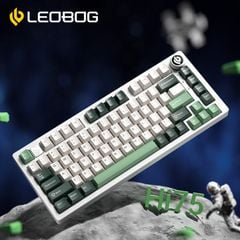 Bàn phím gaming có dây LEOBOG Hi75 (Phiên bản Xanh lá đậm + trắng + xanh lá)