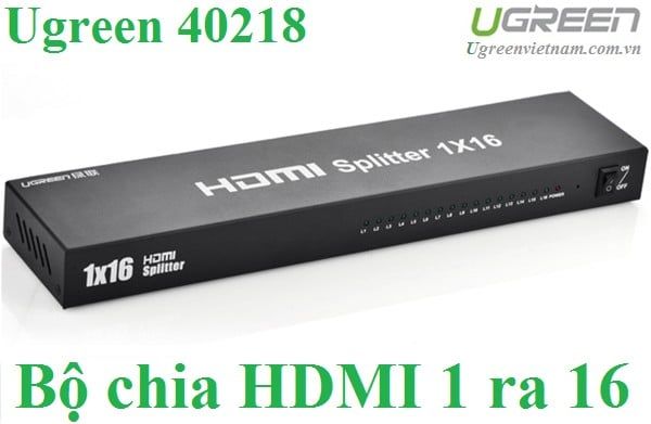 Bộ chia HDMI 1 vào 16 ra hỗ trợ video 12bit, 1080p, 1920*1201 40218