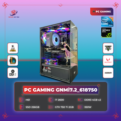 PC GAMING GNMi7.2_618750 | H61 | i7 2600 | 4GB x2 | SSD 256GB | GTX 750 Ti 2GB | 350W | Case AX5