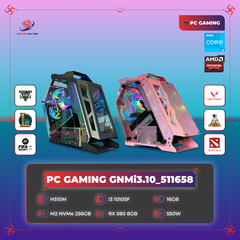 PC GAMING GNMi3.10_511658 | MSI H510M-B Pro | Core™ i3 10105F | DDR4 16GB | SSD M2 NVMe 256GB | VGA RX580 | 550W