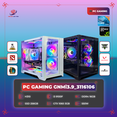 PC GAMING GNMi3.9_3116106 | H310 | i3 9100F | 16GB | SSD 256GB | GTX 1060 3GB | 550W | Case X2