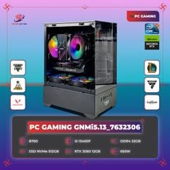 PC GAMING GNMi5.13_7632306 | CPU i5 13400F | RTX 3060 12GB | RAM 32GB | SSD 512GB | PSU 650W | Aqual X3