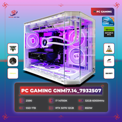 PC GAMING GNMi7.14_7932507 | CPU i7 14700K | VGA RTX 5070 12GB | RAM DDR5 32GB 6000MHz | SSD 1TB | PSU 850W | CUBI LEOPARD