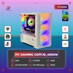 PC GAMING GOi7.10_493216 | i7-10700F | Asrock Z490 | DDR4 32GB 3200MHz | SSD M2 NVMe 512GB | GTX 1660 SUPER OC 6G 2Fan | 650W