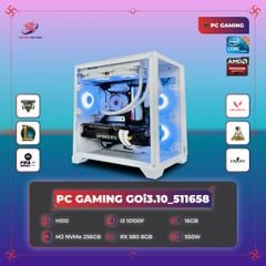 PC GAMING GOi3.10_511658 | H510 | Core i3 10100F | DDR4 16GB | SSD M2 NVMe 256GB | RX580 8G | 550W