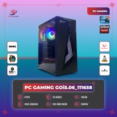 PC GAMING GOi5.06_111658 | H110 | Core i5 6600 | RAM 16GB | SSD 256GB | RX580 8G | 550W