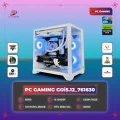 PC GAMING GOi5.12_761630 | B760 | Core i5 12400F | DDR4 16GB 3200MHz | SSD M2 NVMe 256GB | RTX 3060 12G 3 FAN | 650W