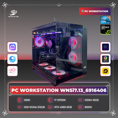 PC WORKSTATION WNSi7.13_6916406 | Z690-A | i7 13700K | DDR4 16GB | SSD 512GB | RTX 4060 8GB | 850W