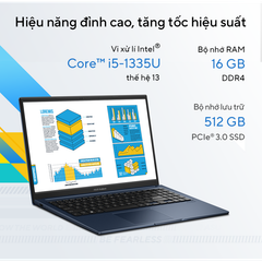 Laptop Asus Vivobook X1404ZA | i5 1235U | 16GB | 512GB | 14 inch FullHD | Bạc