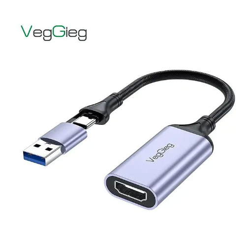 Cáp chuyển VegGieg HDMI ra USB 3.0/USB Type C V-Z632