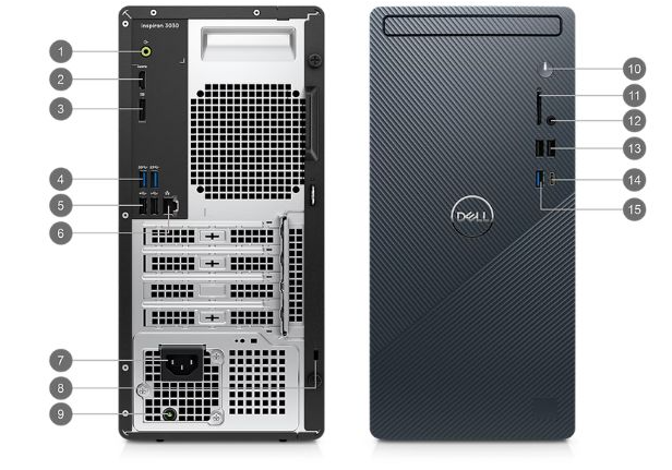 Máy tính đồng bộ DELL Inspiron 3030 | i7 14700 | RAM 16GB DDR5 | SSD 512GB | Windows 11 | Chính hãng