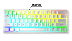 Bàn phím cơ Gaming AULA F3261 (Phiên bản Đen/Trắng) có dây