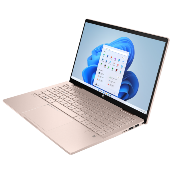 Laptop HP Pavilion X360 14-ek2027TU 9Z2V9PA | i7 150U | Ram 16GB | SSD 512GB | 14 inch FHD | Cảm ứng | Win 11 | Vàng