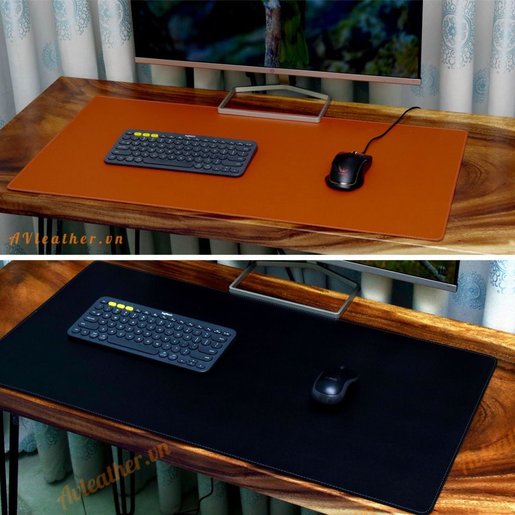 Thảm da lót bàn làm việc cao cấp 2 mặt 50x90 cm