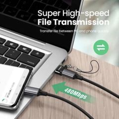 Đầu chuyển đổi USB Type-A sang Type-C hỗ trợ sạc nhanh 18w, dữ liệu Ugreen 50568