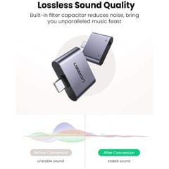 Đầu chuyển đổi USB-C sang jack 3.5mm Ugreen 70311