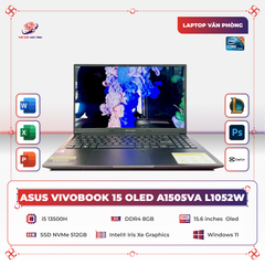 Laptop Asus Vivobook 15 OLED A1505VA L1052W | i5 13500H | 8GB | 512GB | 15.6 inch FullHD Oled - Chính hãng